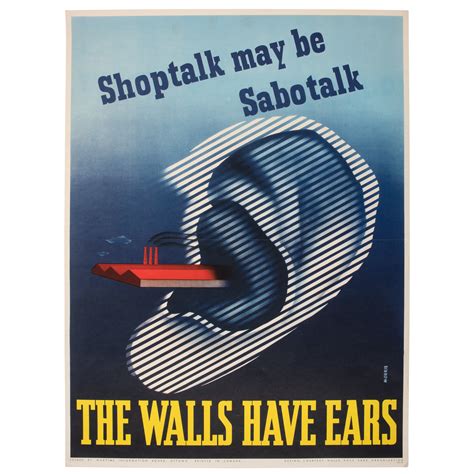 WWII Espionage, Lot of Four Propaganda Posters | Cowan's Auction House: The Midwest's Most ...