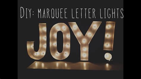 This tutorial shows you how to make diy lighted marquee letters. DIY: Room Decor Marquee Letter Lights - YouTube