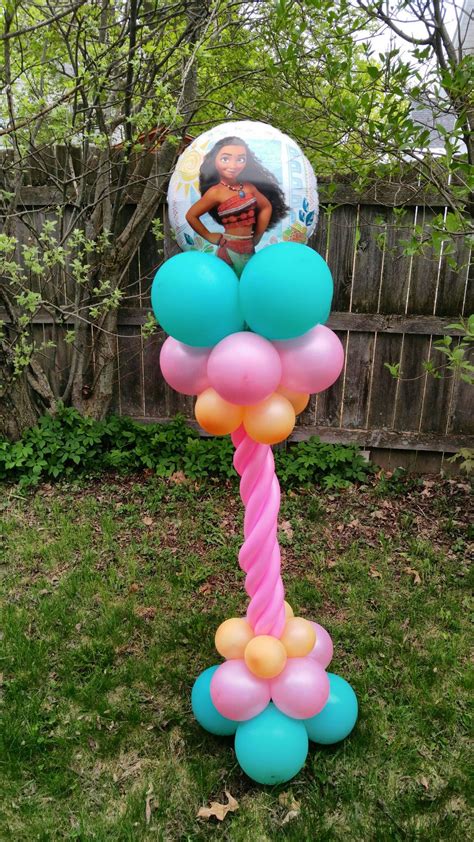 Moana Balloon Decor Moana Birthday Party Theme Moana Themed Party