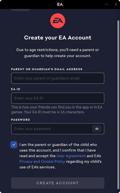 How To Set Up An Underage Ea Account For Your Child