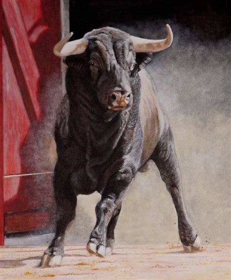 Bull Painting Animal Paintings Bull Art