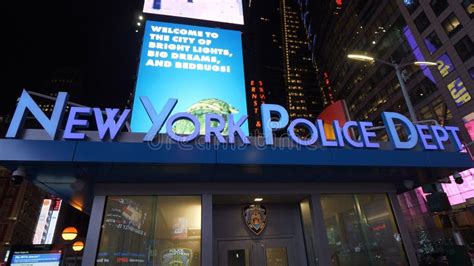 New York Police Department Nypd At Manhattan Times Square New