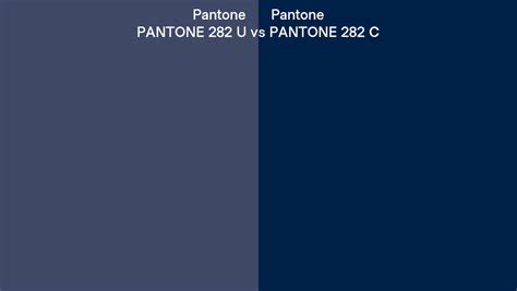 Pantone 282 U Vs Pantone 282 C Side By Side Comparison