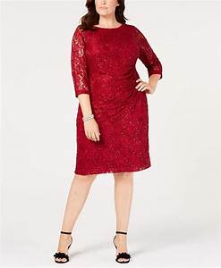  Howard Plus Size Ruched Embellished Lace Dress Dresses