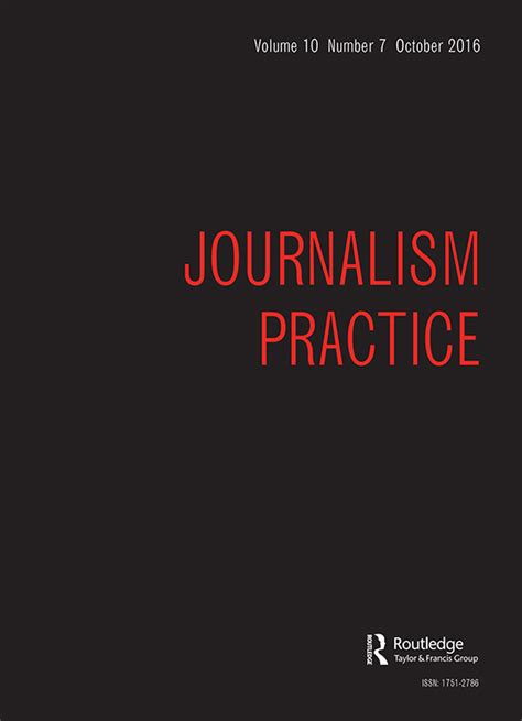 Changes In Us Journalism How Do Journalists Think About Social Media