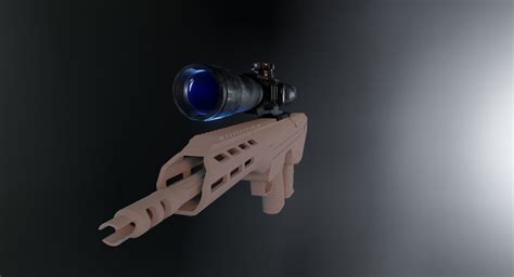 3d Model Tactical Sniper Scope Game Ready Vr Ar Low Poly Cgtrader