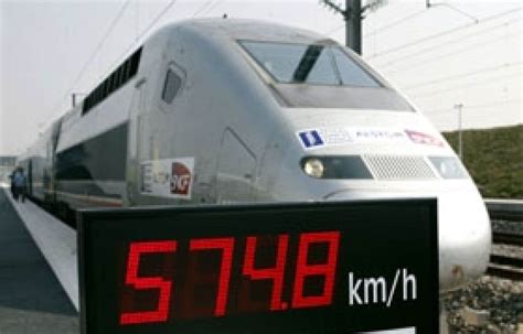 En Photo Le Tgv Fracasse Son Record De Vitesse Le Devoir