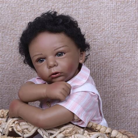 Buy Real Baby Boy Black Dolls 50cm Native African Doll