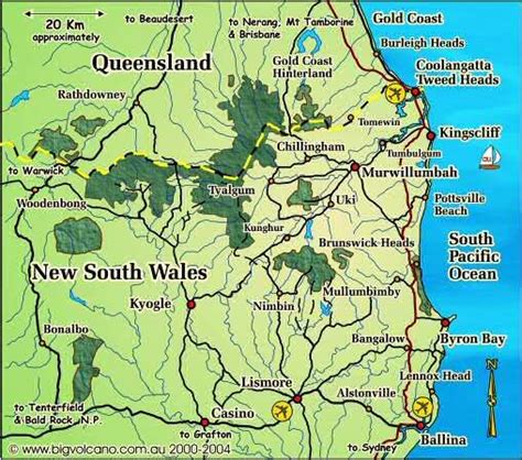 Clickable Locality Map For The Ballina Byron Bay Tweed Coast Tweed