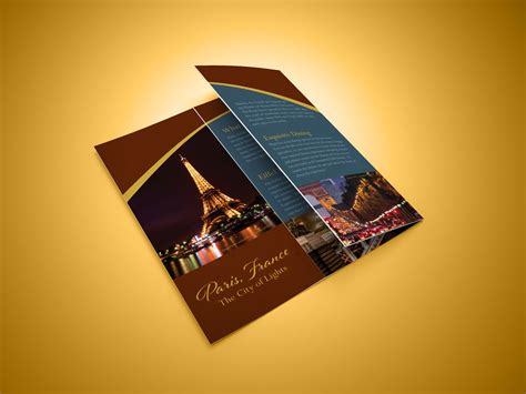 Paris France Trifold Brochure Behance