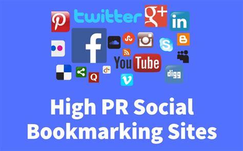 High PR Bookmarking Submissions Sites List Backlinkshome
