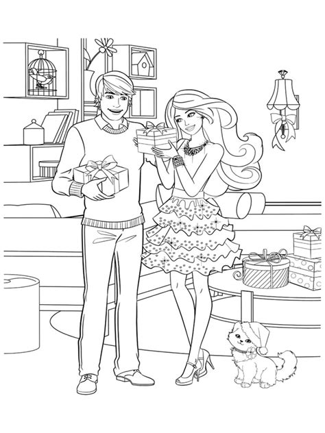 Beach barbie coloring page printable. Barbie and Ken coloring pages. Download and print Barbie ...