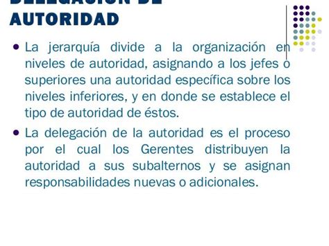 Delegacion Deautoridad La Jerarqu A Divide A La Organizaci N En Niveles