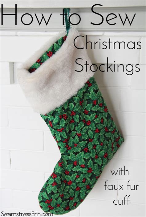 How To Sew Christmas Stockings With A Faux Fur Cuff Tuesday Stitches