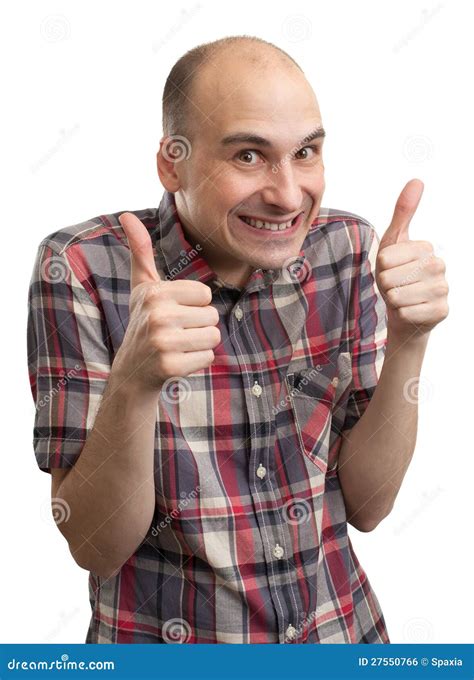 Funny Guy Showing His Thumbs Up Stock Photo Image Of Individuality