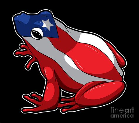 Puerto Rican Coqui Frog Puerto Rico Digital Art By Mister Tee Fine