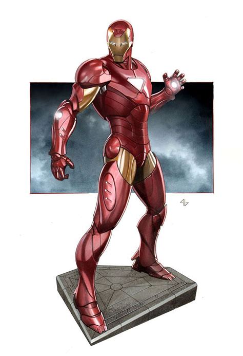 Iron Man Extremis Statue Design By Adi Granov Concept