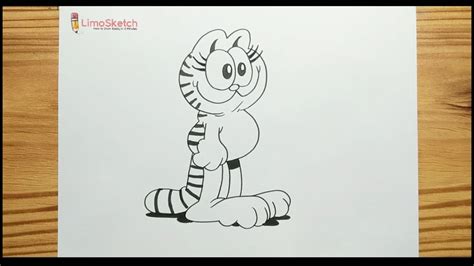 How To Drawing Nermal The Garfield Youtube
