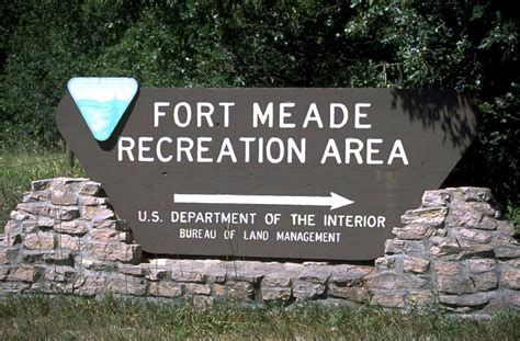 Public Domain Picture Entrance Sign To Fort Meade Recreation Area