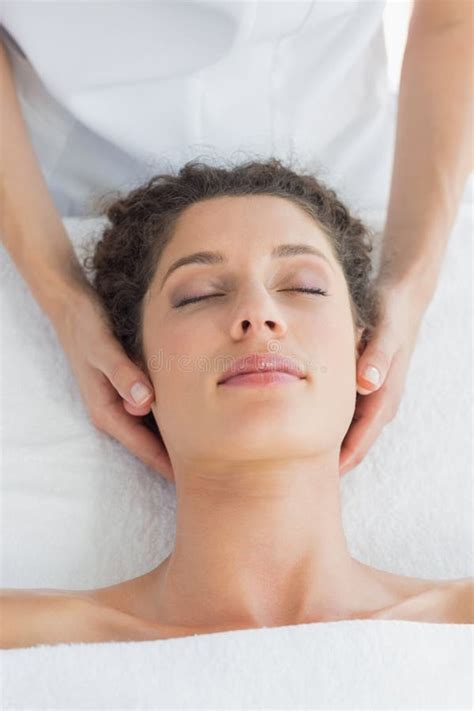 Relaxed Woman Receiving Massage Stock Image Image Of Care Working 37820275