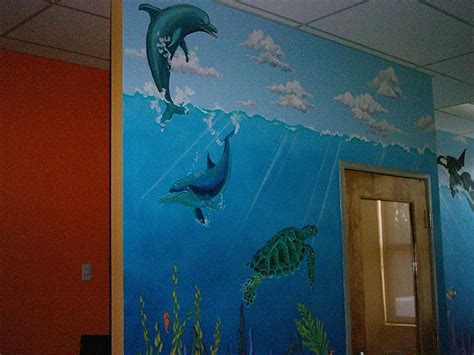 Under Sea Mural Ocean Mural Sea Murals Mural Painting