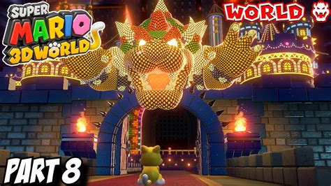 Super Mario 3d World Gameplay Walkthrough Part 8 World Bowser