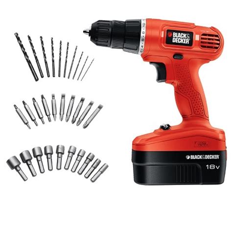 Household tasks don't stand a chance with our electric & cordless power tools. BLACK+DECKER™ 18v Cordless Power Drill/Driver With 30 ...