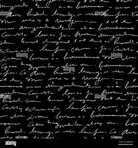 Black And White Cursive Pattern Background High Resolution Stock