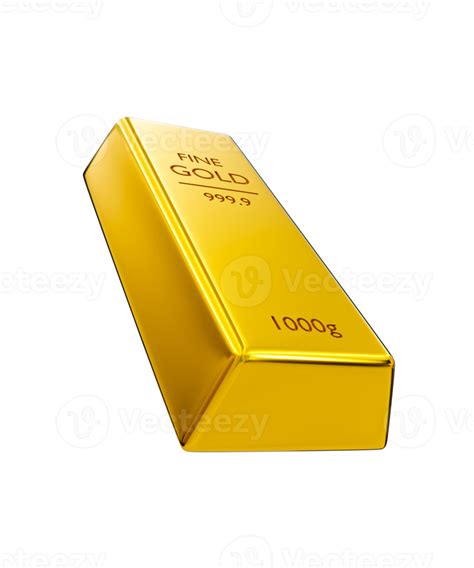 Free 3d Realistic Fine Gold Shiny Gold Bar Bullion 3d Rendering