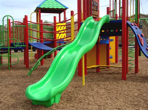 6 Ft Wave Slide Commercial Playground Equipment