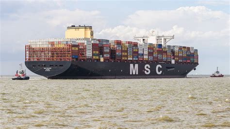 „msc Gülsün Das Größte Containerschiff Der Welt Hat In Bremerhaven
