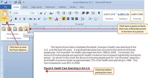 Using Charts With Microsoft® Word® And Microsoft® Powerpoint®