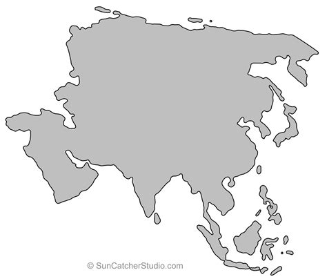 Asia Outline Patternpng 1850×1579 Pixels Outline World Map Map