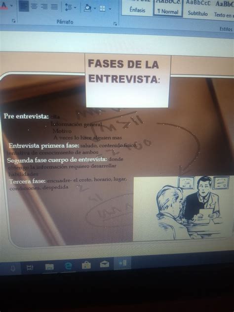 Tarea Cartel Fases De La Entrevista Teorias Y Tecnicas De La The Best