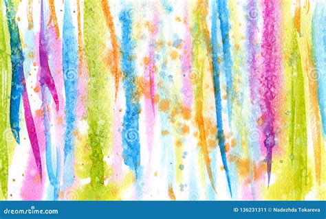 Hand Drawn Abstract Watercolor Background Stock Illustration