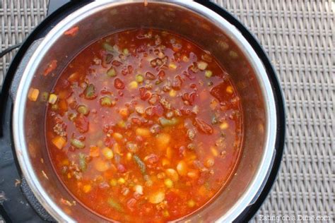 If you're a fan of lima beans, no judgement here! Instant Pot Beef Vegetable Soup Recipe - Eating on a Dime