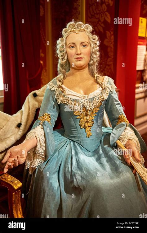 Maria Theresia Wax Figure In Madame Tussauds Museum In Vienna Stock