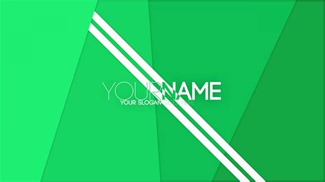 Free Green Gradient Youtube Banner Template 5ergiveaways