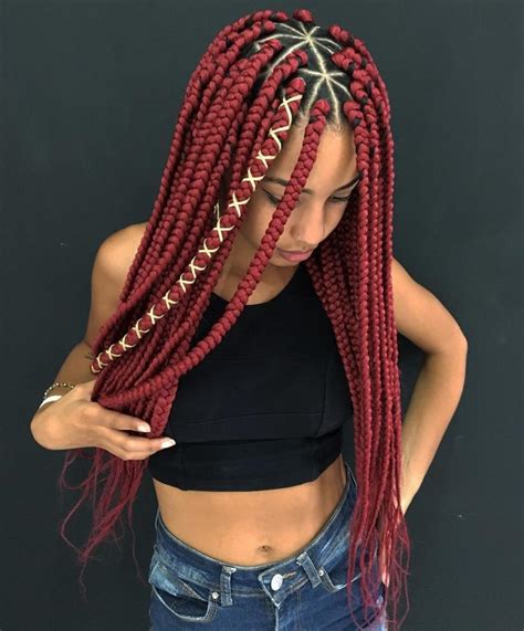 25 Bohemian Box Braids For Dazzling Look Haircuts And Hairstyles 2020