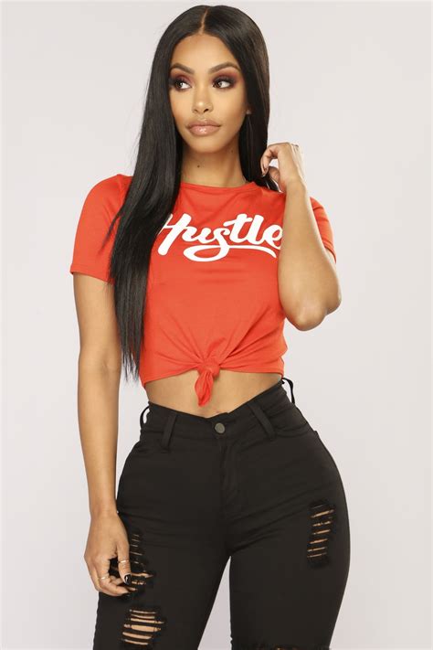 Unfollow aaliyah shirt to stop getting updates on your ebay feed. All About That Hustle Top - Red