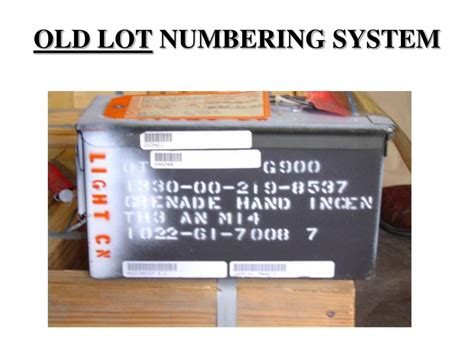 Ppt Ammunition Lot Numbers April 2008 Powerpoint Presentation Free
