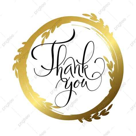 Thank You Letter Clipart Hd Png Lettering Thank You Golden Abstract