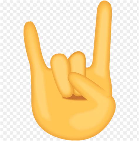 Download The Devil Horn Rock And Roll Emoji Hand Will Send The Rock
