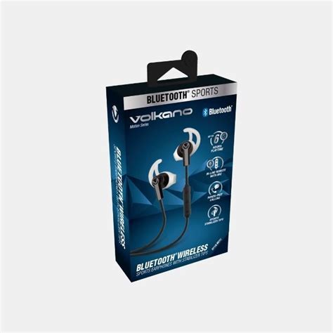 Motion Bluetooth Sports Earphones With Microphone Blackgrey Volkano