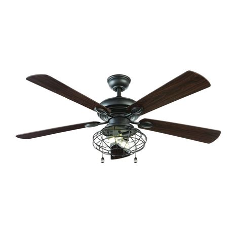 Yes, ceiling fans are also for outside too. Home Decorators Collection Ellard 52 in. LED Natural Iron ...