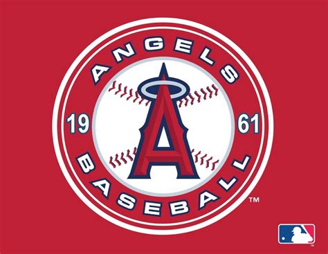 Mlb Los Angeles Angels Of Anaheim Logo Canvas Wall Art Beisbol Frases