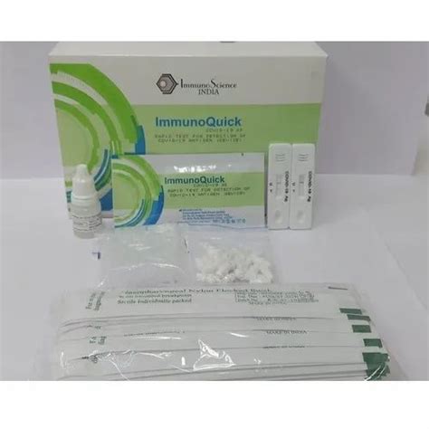 Immuno Quick Covid 19 Rapid Antigen Test Kit Icmr Approved At Rs 35pc