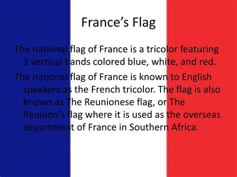 Ppt Frances Flag Powerpoint Presentation Free Download Id2476994