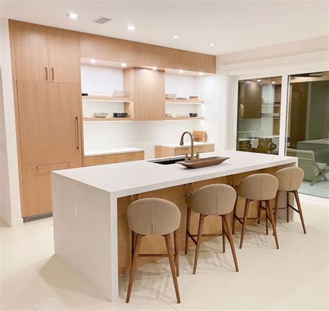 Modern White Oak Kitchen Cabinets Two Birds Home