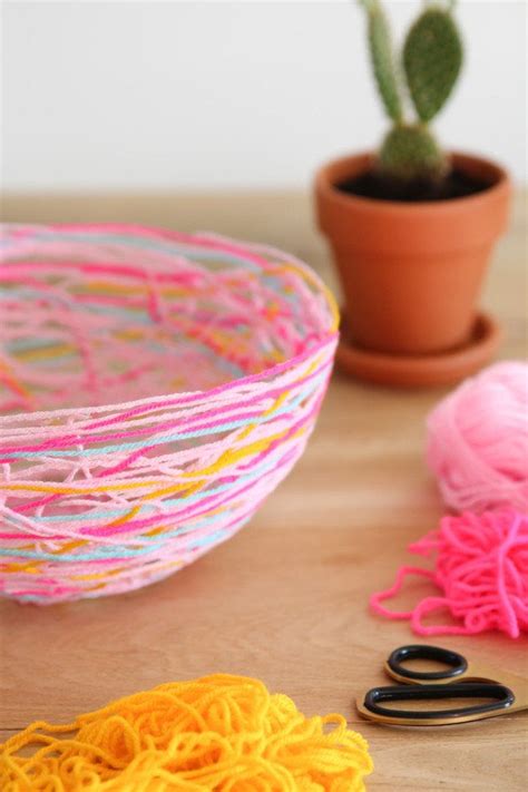 Diy Yarn Bowl Diy By At Elske Leenstra Yarn Crafts For Kids Yarn